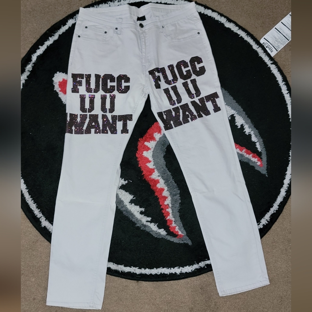 Rhinestone jeans